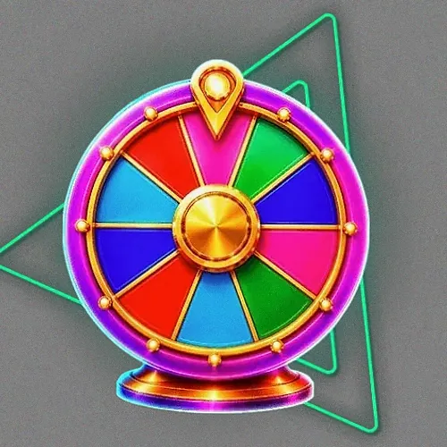 Colourful prize wheel