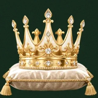 Gold crown on cushion — Wild Dice