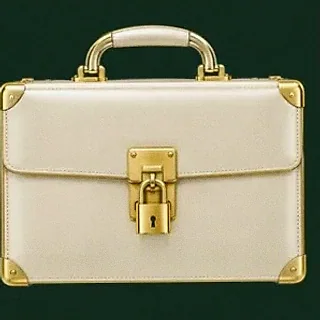 Locked leather briefcase — Wild Dice