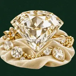 Faceted diamond gemstone — Wild Dice